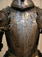 16th century engraved breastplate from a man-at-arms' harness by Arutemu, via Flickr