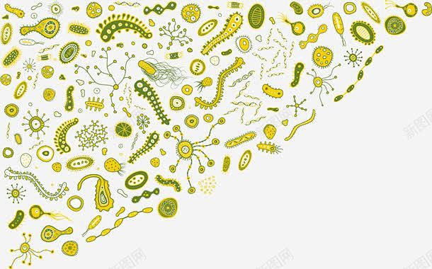 手绘微生物矢量图高清素材 免费下载 页面...