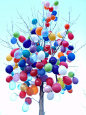 Balloon Tree by cdodd.deviantart.com on @deviantART