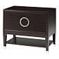 Ryder Modern Classic Art Deco Espresso Nightstand - Nightstands And Bedside Tables