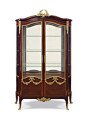 A FRENCH ORMOLU-MOUNTED - MAHOGANY AND TULIPWOOD VITRINE LATE 19TH/EARLY 20TH CENTURY