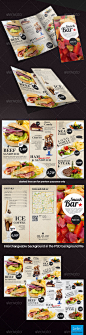 Tri-Fold A4 Snack Bar Menu - Restaurant Flyers