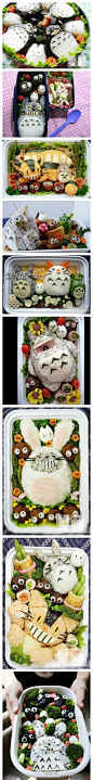 #美食早安#哄孩子吃饭的绝招—— 龙猫版便当，要的就是萌！！http://t.cn/zWymgYX