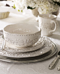 16-Piece Bianca Dinnerware Service traditional dinnerware