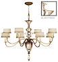 Fine Art Lamps Staccato Silver Chandelier, 786640ST - traditional - Chandeliers - Seldens Furniture