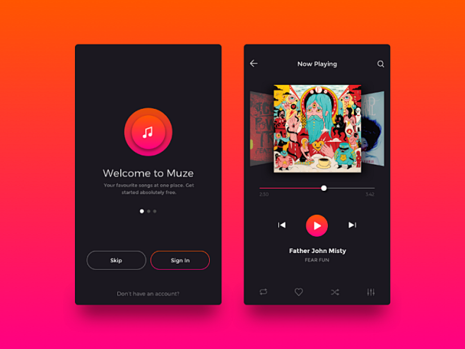 Music app - UI Desig...