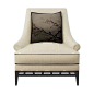 米粒饰家 新中式布艺沙发 现代中式印花单人沙发椅
￥1680