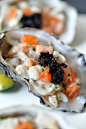 Oyster and Scallop Tartare with Ginger Dressing