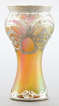 A Loetz glass vase with La Pierre silver overlay ~ Glasfabrik Johann Loetz Witwe ~ Klostermuhle ~ Austria ~ 1900