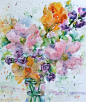 "spring into action" - watercolour by Nora MacPhail