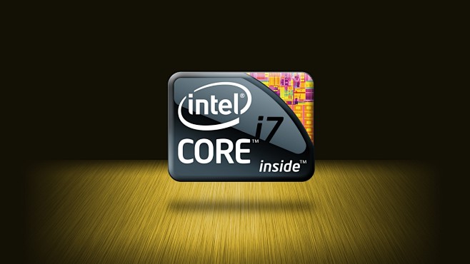 Intel logos CPU core...