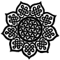 Celtic Knots 凯尔特结 图案，这种绳结式的图案出现在大概公元450年，象征着无限与永恒，常常被装饰在墓地的十字架上。