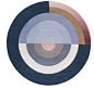 BLISS ROUND BLUE by Studio Mae Engelgeer for cc-tapis.