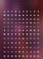 Vector Glyph Icons Free PSD File