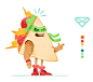 XX7. : Character and Game Design of a Mobile Game for a French food brand.