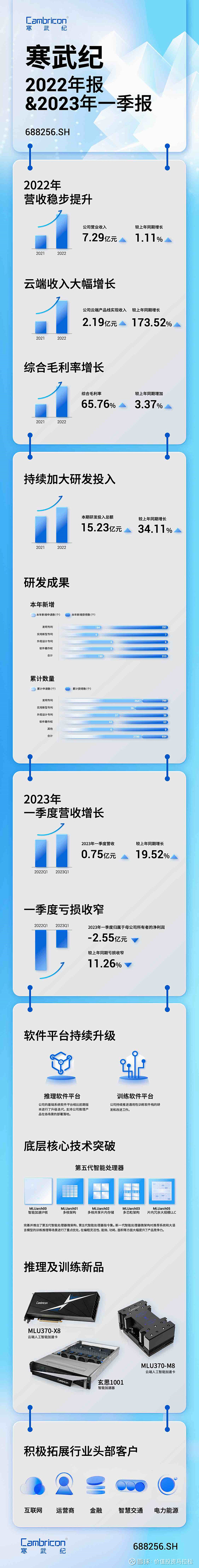 一图读懂寒武纪2022年报&2023年一...