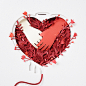 Blood Donation | Paper art : Paper art, illustration. American Red Cross
