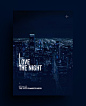 “我爱夜晚”主题唯美海报#海报#
