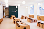 Sinneswandel Kindergarden : PROJECTA 700 square meter big part oft the Helen Keller school in Charlottenburg was given to the Sinneswandel gGmbH to bring to life their vision of an integration kindergarten. The challenge was to create an orientation syste