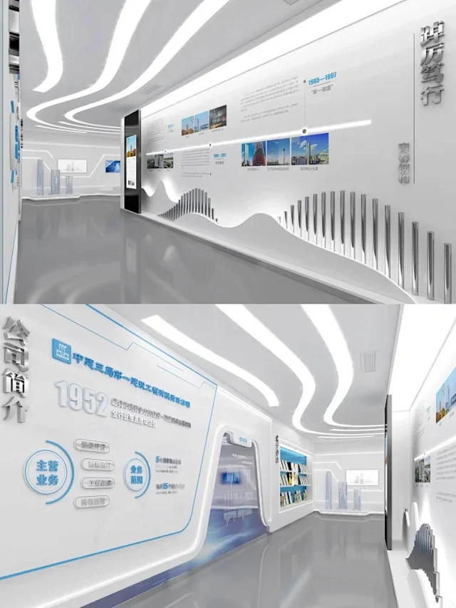企业科技文化墙设计案例分享｜科技展厅