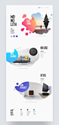 Website landing page inspiration with pops of color #webdesign #website #webdevelopment