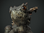 Kirin Frog（Substance version）, Zhelong Xu : This is a demo  I made for the Masterclass of Substance Day Shanghai 2018. Except for the frog‘s eyes, the rest of the textures 100% were generated (painted)  by Substance painter. It takes about 3 hours and 45 