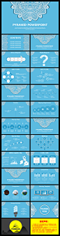 青绿色欧式花纹简洁清新淡雅商务PPT模板（金字塔PPT） - 演界网，中国首家演示设计交易平台  #PPT#　#PPT模板#　#演界网#　#版式#　#布局#　#排版#　#大气#　#商务#　#工作#　#汇报#　#总结#