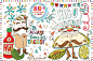墨西哥美食食物手绘插画 Mexican Food Illustrations, Tacos! - 设汇