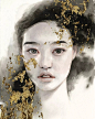 花花公子的品牌插画师
Tran Nguyen
结合金色丙烯绘制