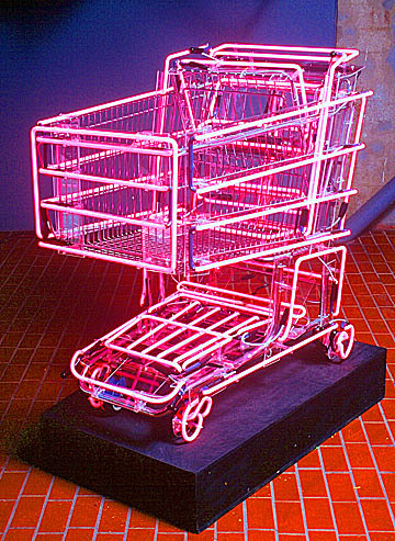 Neon Shopping Cart