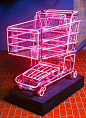 Neon Shopping Cart