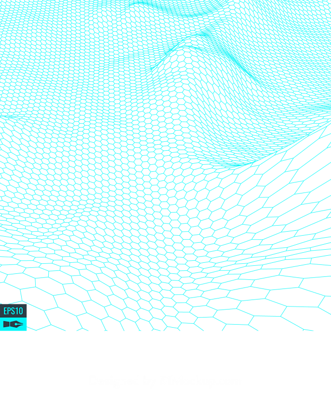 酷炫科技感山脉起伏3D立体背景纹理装饰P...