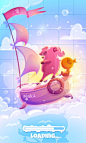 Bubble Boom - Art for Mobile Game by Vera Vakrat, via Behance