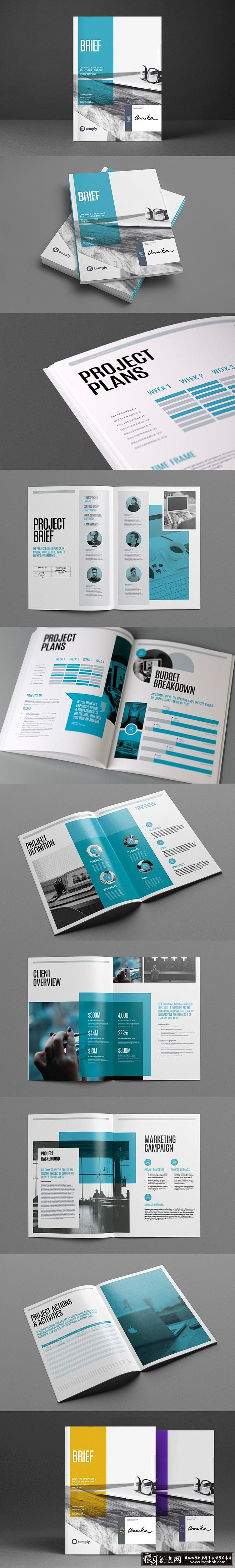[创意画册] 商务科技画册设计欣赏 蓝色...