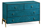 Zena Chest of Drawers, Teal