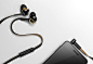 Virtual photography - Philips Fidelio S2 Black : 3D product renderings for Philips Fidelio S2 in-ear headset