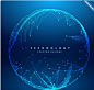 Technology background with circular mesh Vector | Free Download 封面 阿里云
