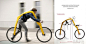 德国最新发明奇特自行车：无脚踏板和车座
德国发明家发明的一款新颖自行车，它没有脚踏板，人们可以通过行走或者助跑使自行车加速。车子名为“Fliz”，在德语是双腿奔跑的意思，这一设计概念提供了一种健康、环保的移动方式，可适应于城市拥挤空间。