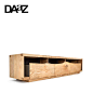 DAaZ设计师原创/原生态创意家具/现代简约白腊实木客厅电视柜地柜-tmall.com天猫