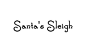 Santa's Sleigh font