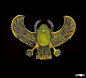 圣甲虫在古埃及的神话体系中名为凯布利，在古埃及代表推动太阳运行者，象征着复活和永生，配饰、印章或护身符上非常常见。古埃及人在层层包缠木乃伊时，会放进众多的护身符，带圣甲虫元素的护身符通常放在死者心口，刻有有关心脏的咒语，以提醒心脏在审判之日千万不可泄露主人的劣迹。