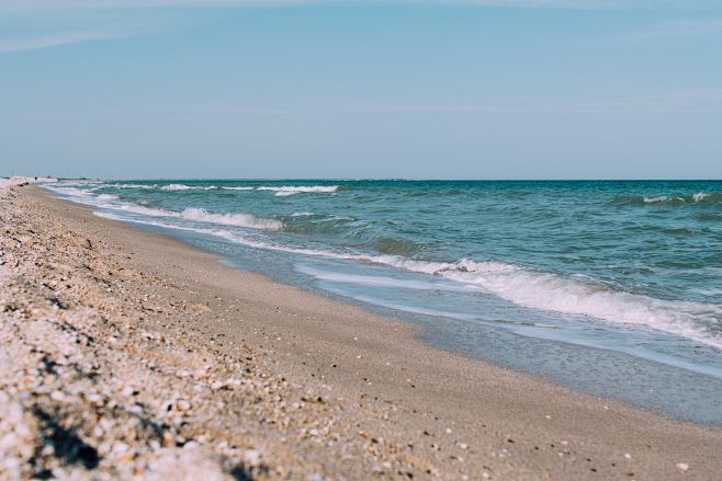 Ocean washing ashore...