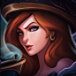 Miss Fortune Summoner Icon, Thomas Randby : Summoner Icon painted for the updated League of Legends tutorial! Had a lot of fun working on these and experimenting in the style of the summoner icons.