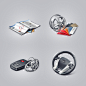 Toyota icons on Behance