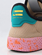 beige pink pharrell wiliams adidas tennis heel