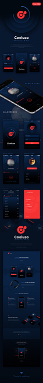 Coeluso Mobile and Landing Page on Behance