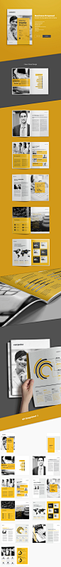 Business Brochure : Business Brochure Tempalte suitable for any company22 pages, a4, brochure, business, clean, corporate, corporate brochure, customisable, customize, design, format, free fonts, gray, green, indesign, letter, logo, modern, PDF file, porf