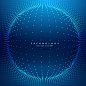 蓝色科技感点线面科幻光效H5网页创意背景底纹EPS矢量设计素材-淘宝网