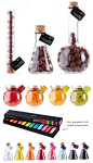 Happy Lab  candy store packaging. Beakers and test tubes filled with colourful candy and chocolate line the walls whilst staff parade around in lab coats.
