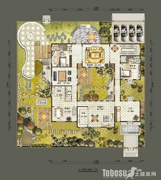 新农村别墅整体设计图—土拨鼠装饰设计门户